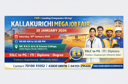 Kallakurichi Mega Job Fair – January 2026 | A Major Private Sector Hiring Opportunity