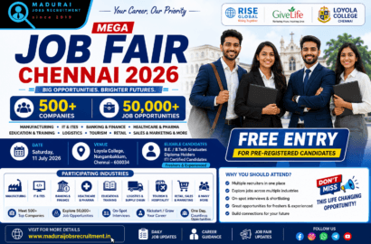 Loyola College Mega Job Fair 2026 Chennai | 500+ Companies & 50,000 Jobs