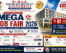 Mega Job Fair 2026 at Dr. M.G.R. Educational and Research Institute University Chennai featuring 40+ leading companies hiring through direct interviews
