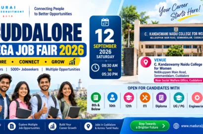 Cuddalore Mega Job Fair 2026 at C. Kandaswamy Naidu College for Women on 12 September