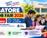 Coimbatore Micro Job Fair 2026 banner for the employment event on 24 October at Suguna Auditorium Mini Hall, near SITRA.