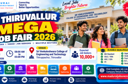 Thiruvallur Mega Job Fair 2026 at Sri Venkateshwara College of Engineering and Technology Thiruppachur